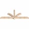 Ekena Millwork Redmond Smooth Timber Gable Bracket, Douglas Fir, 72"W x 30"H x 3 1/2"D x 3 1/2"F, 10/12 Pitch GBW072X30X0404RED00SDF - alternate 2